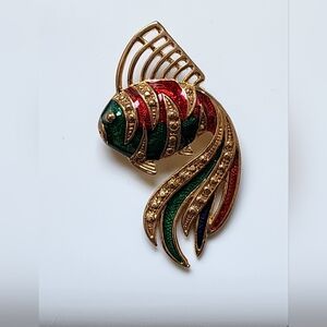 Vintage fish pin